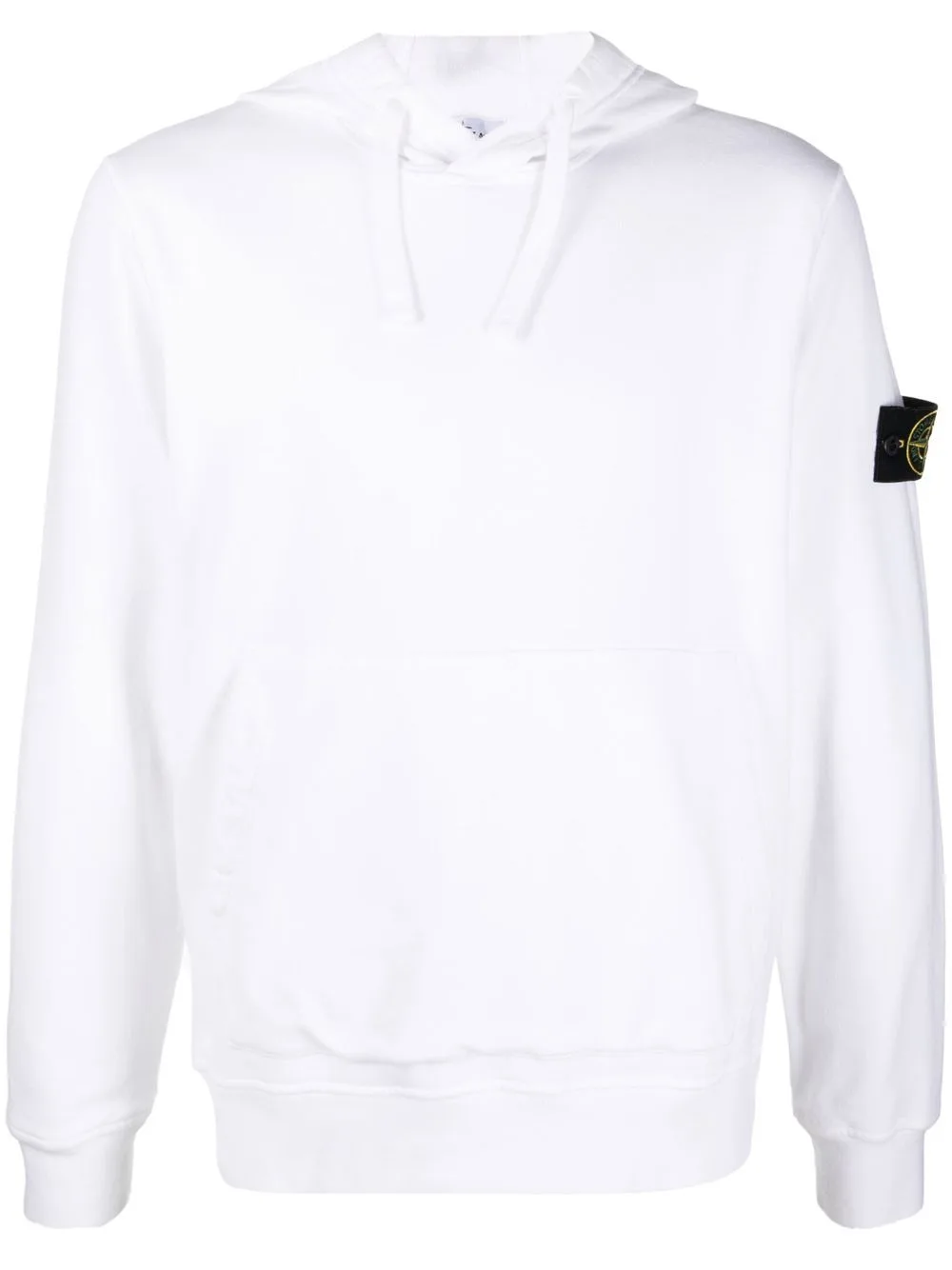 Compass-Patch Cotton Hoodie by Stone Island