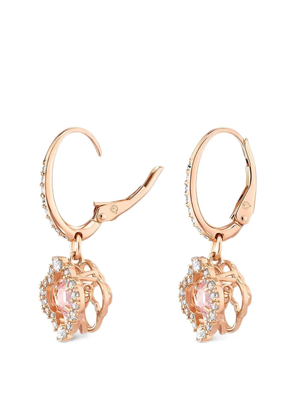 Una Crystal-Embellished Floral-Motif Earrings by Swarovski