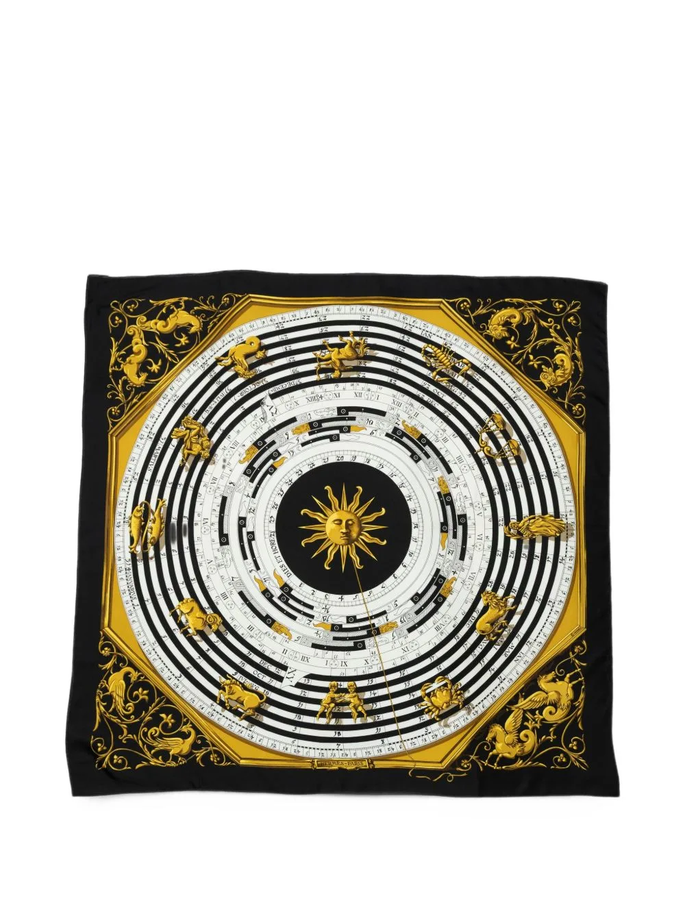 Dies Et Hore Silk Scarf by Hermès Pre-Owned