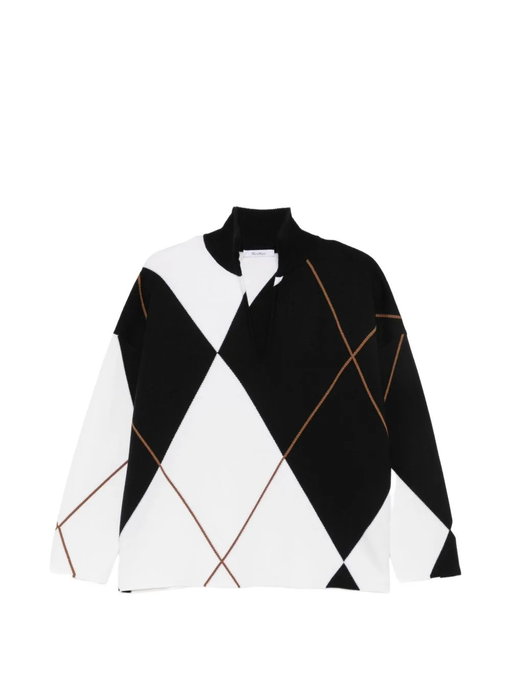 Argyle Intarsia-Knit Sweater by Max Mara