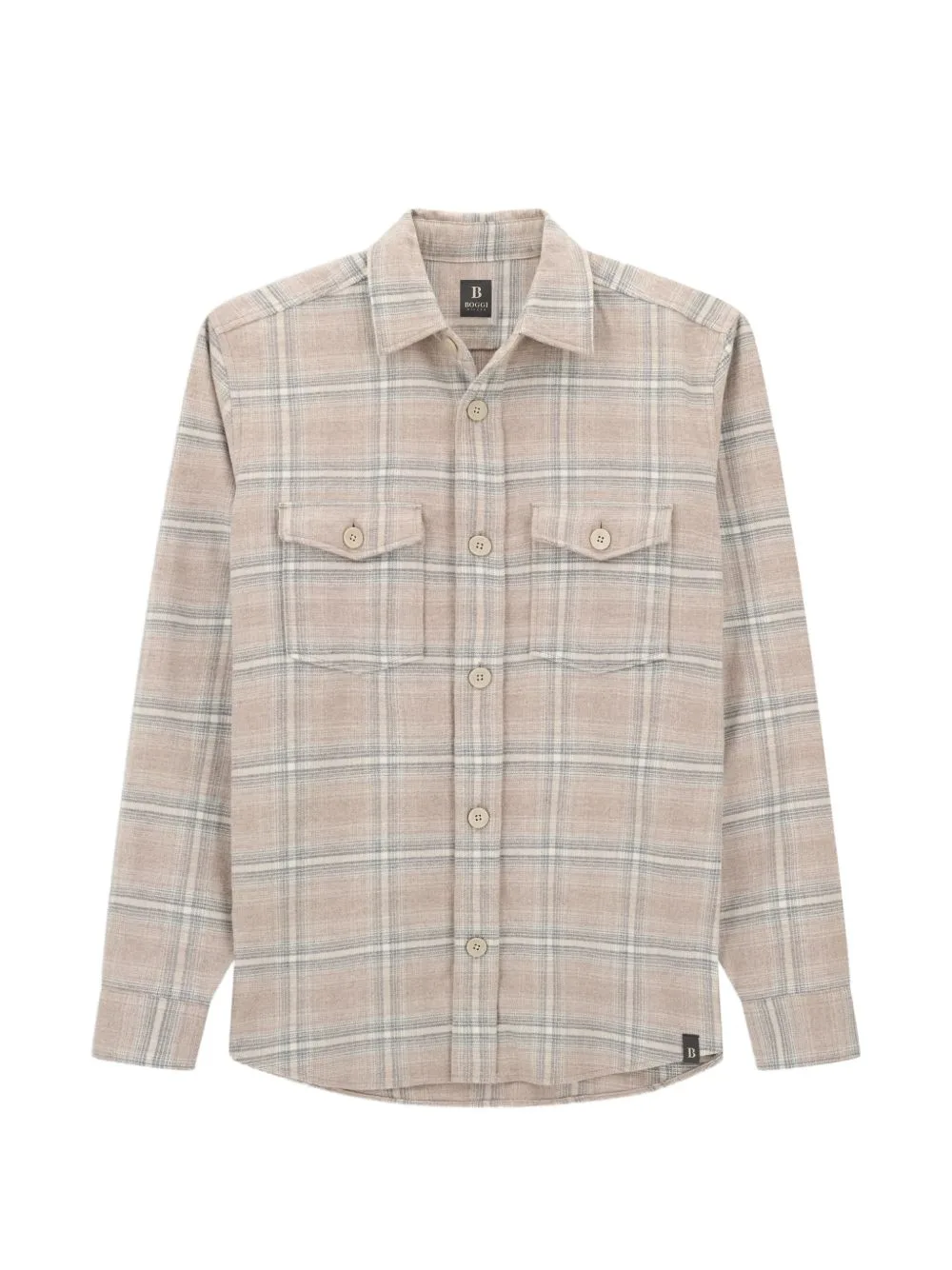 Overshirt Checked Cotton Flannel by Boggi Milano