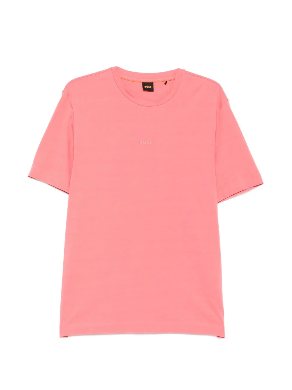 Stretch-Cotton T-Shirt with Contrast Logo by BOSS