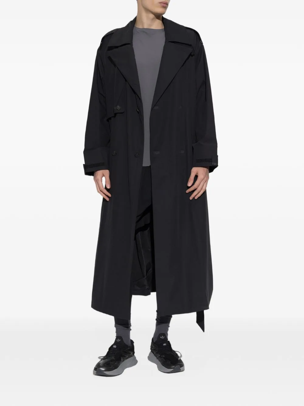 Double-Breasted Belted Coat by adidas