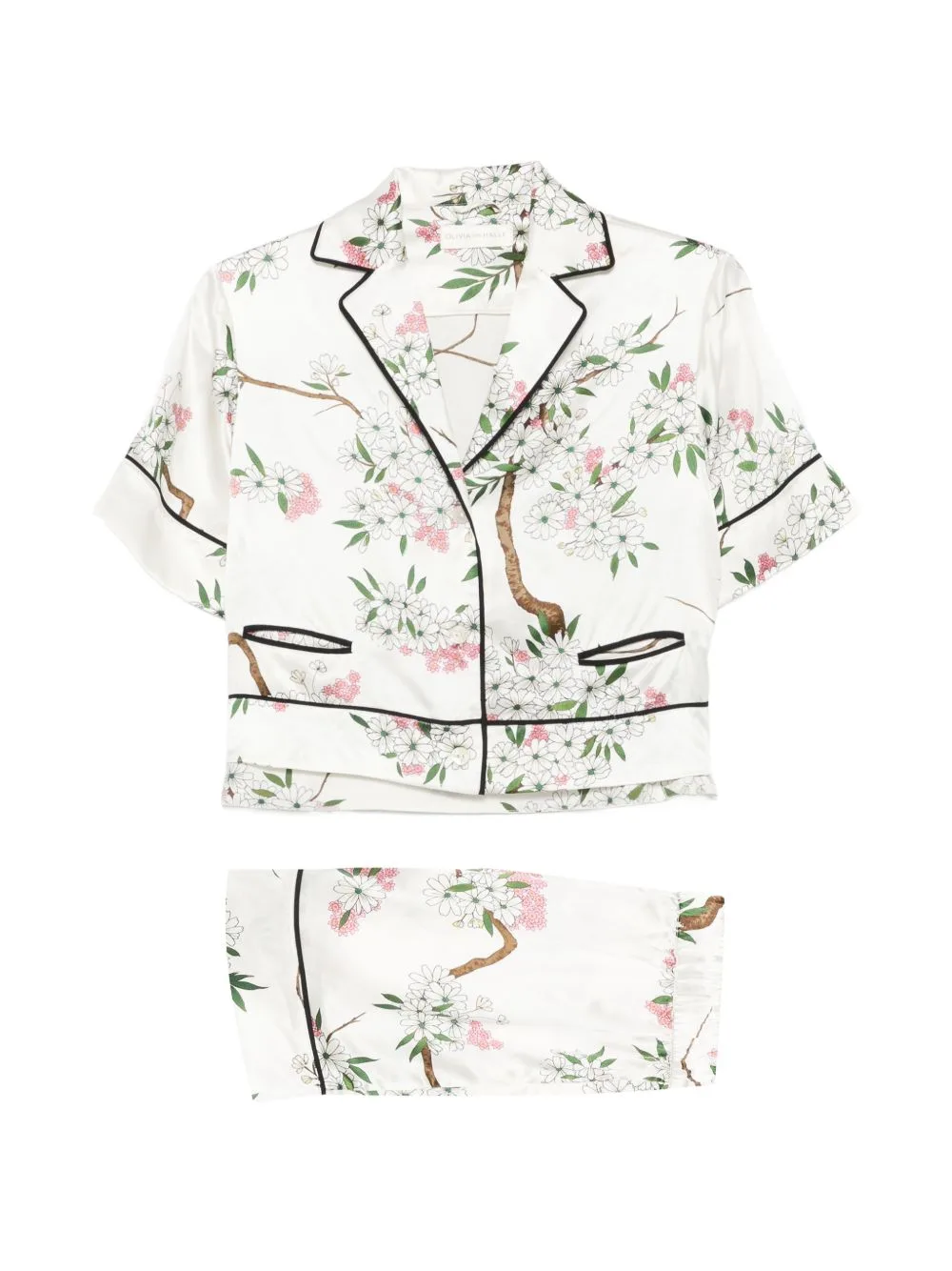 Arletta Anaa Floral-Print Pajamas by Olivia von Halle