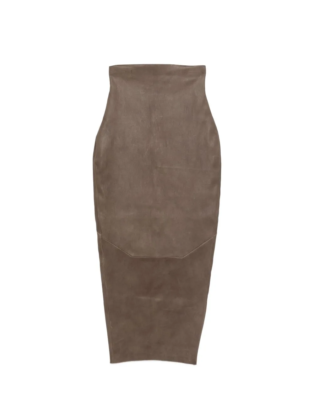 Leather Midi Skirt by Rick Owens