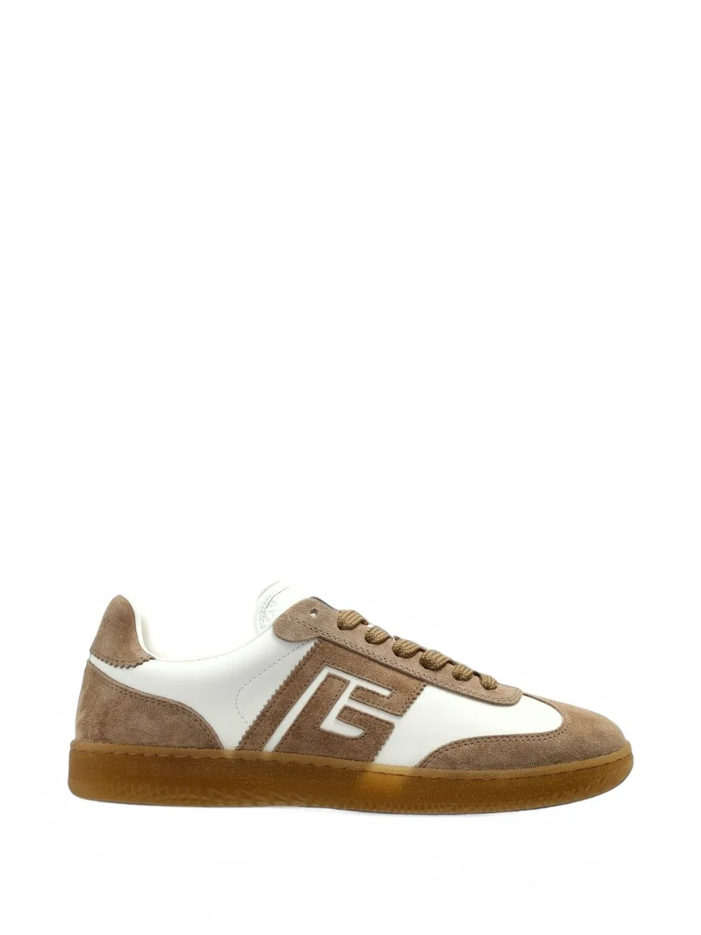 Swan Panelled Leather Sneakers