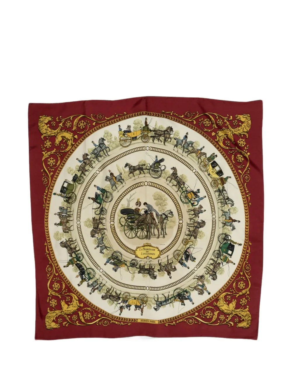 La Promenade De Longchamps Scarf by Hermès Pre-Owned
