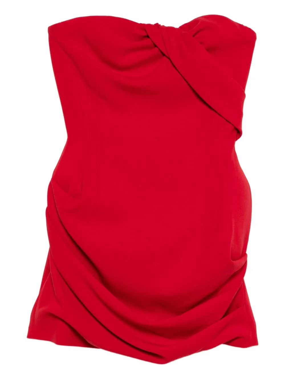 Draped Strapless Mini Dress by Magda Butrym