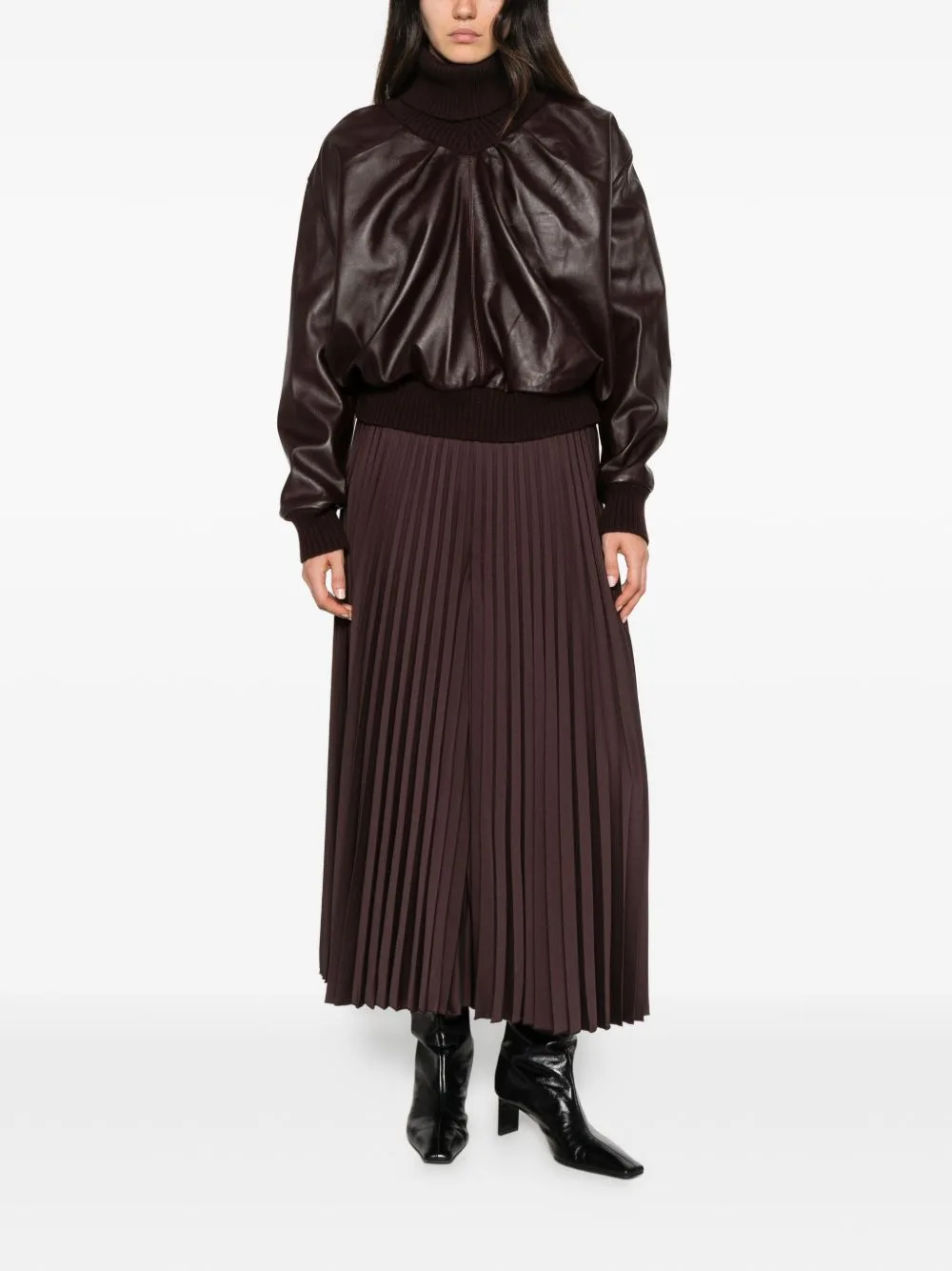 Ella Pleated Cropped Trousers by JOSEPH