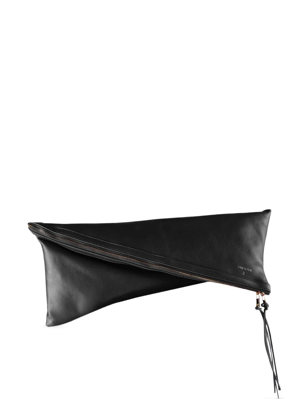 Vedo Non Vedo Asymmetric Leather Clutch Bag by Patrizia Pepe