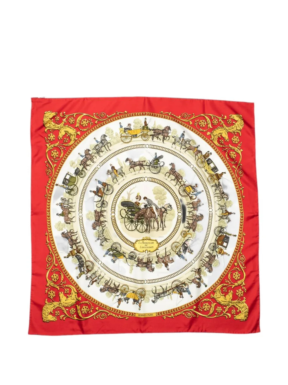 La Promenade De Longchamps Scarf by Hermès Pre-Owned