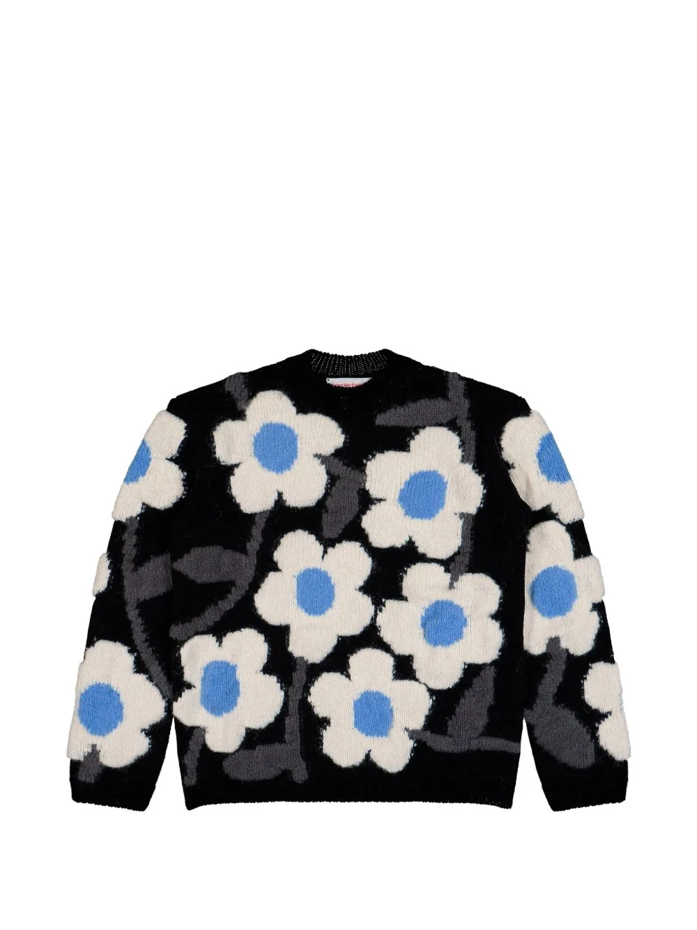 Flower Power Patterned-Intarsia Sweater by Walter Van Beirendonck