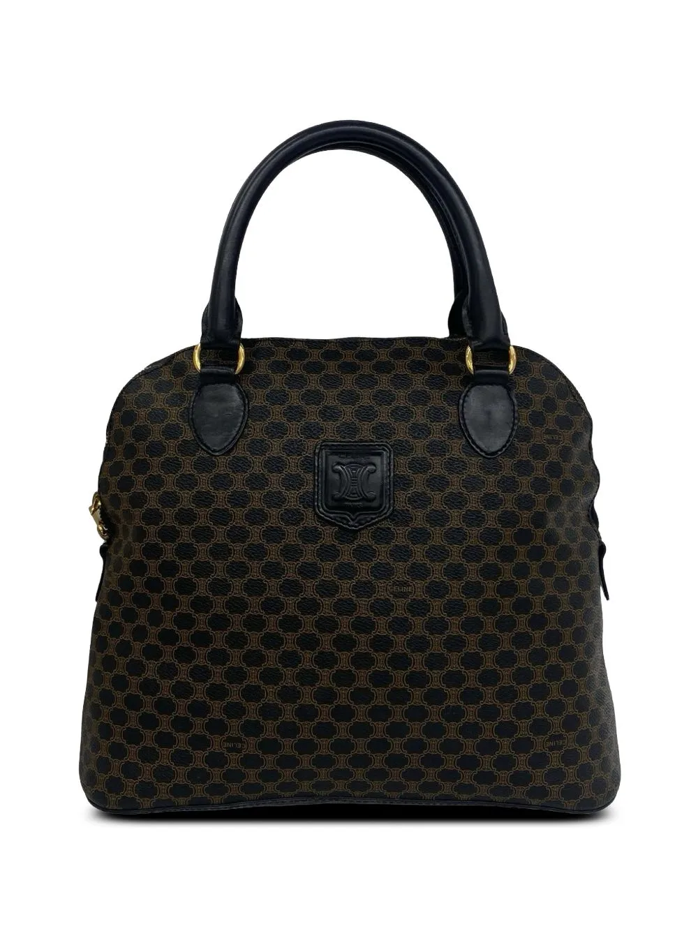 1998 Macadam Coated Canvas Blason Handbag by Celine Pre-Owned
