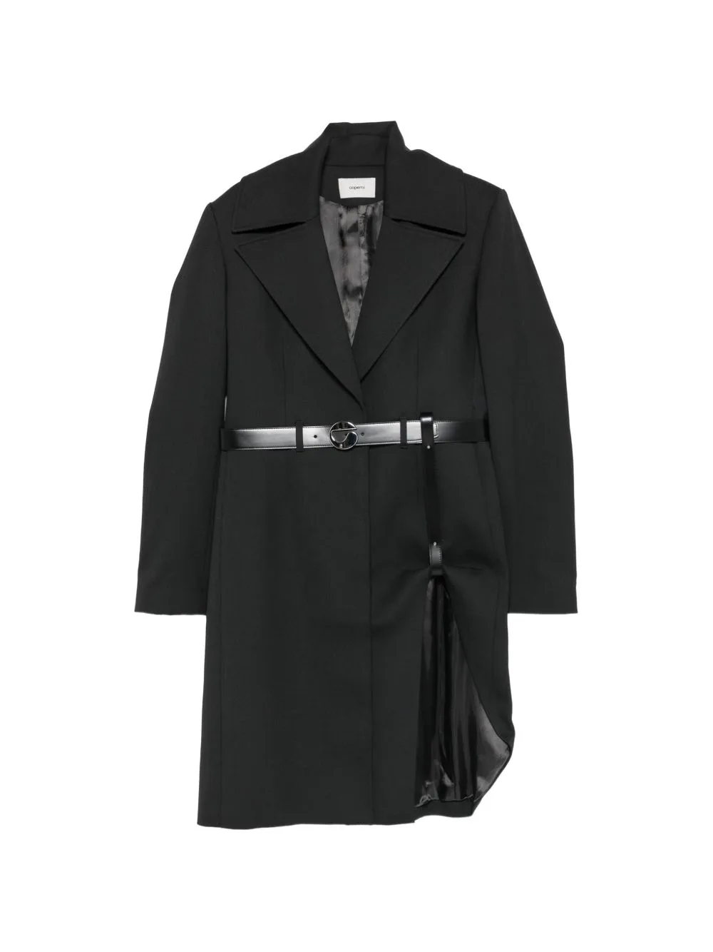 Belted Asymmetric Coat by Coperni