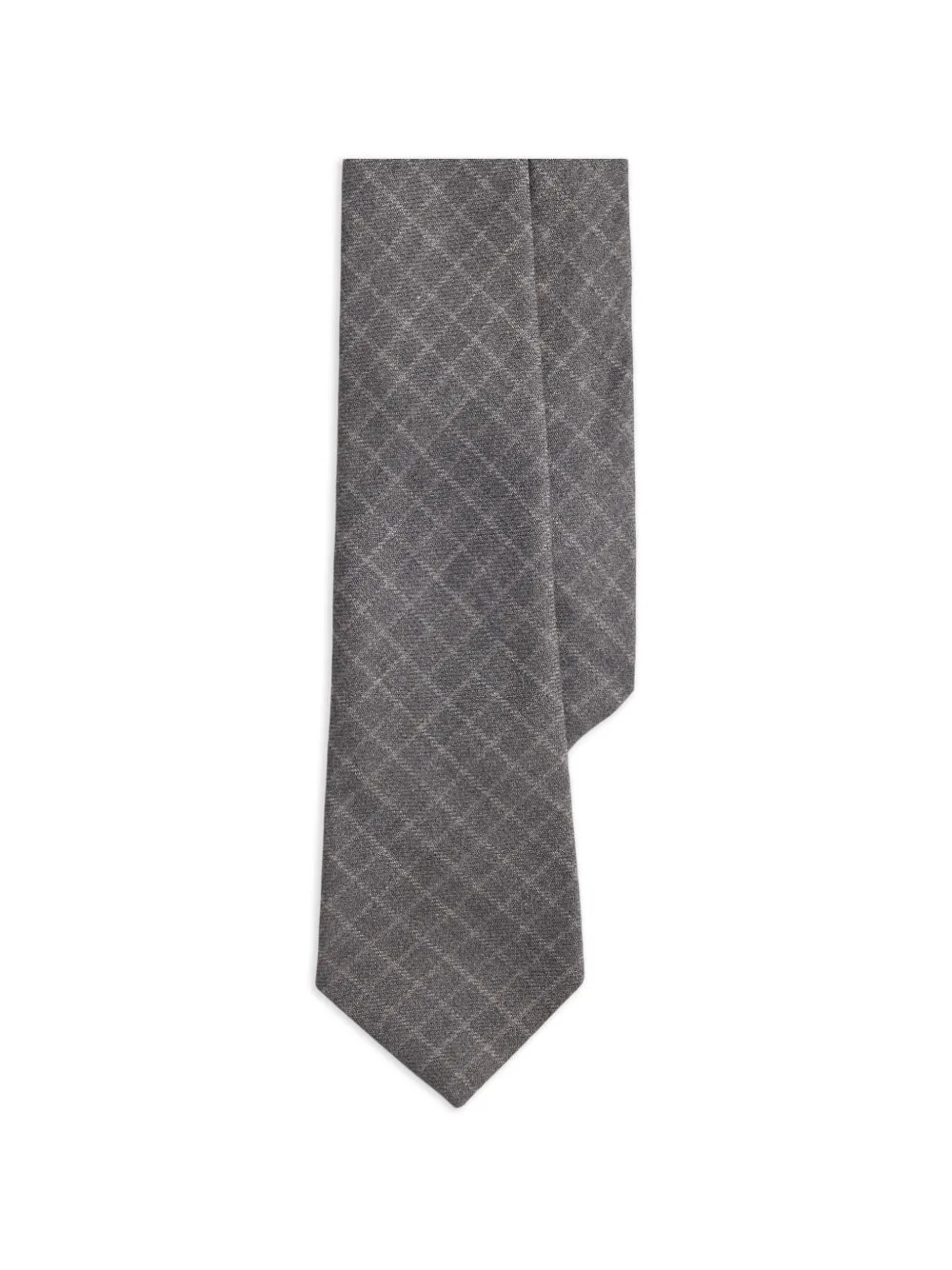 Check-Pattern Herringbone Tie by Ralph Lauren Purple Label