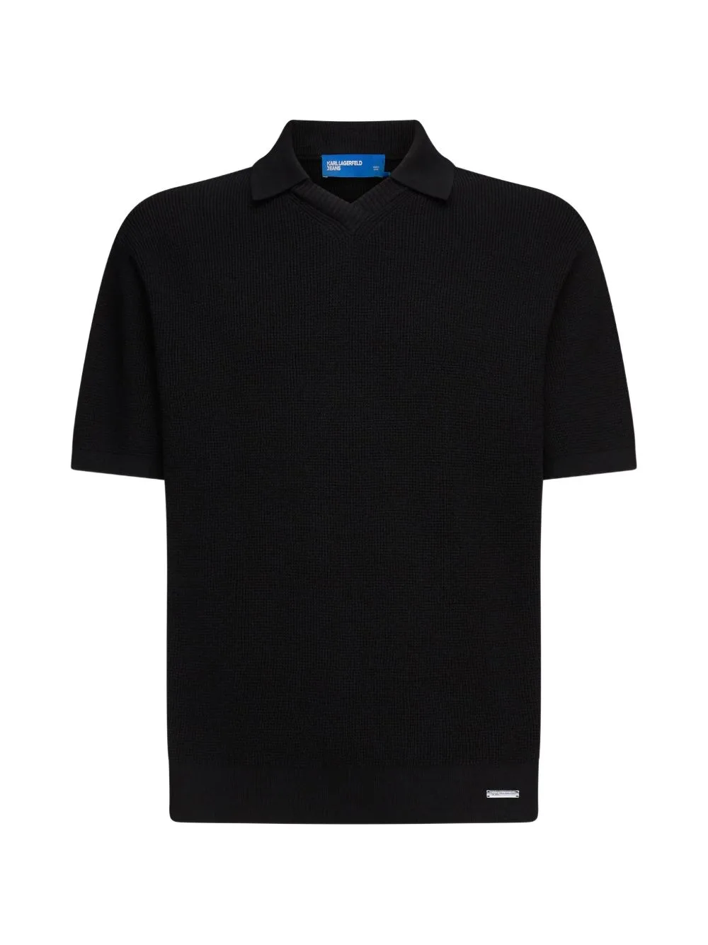 Waffle-Knit Polo Shirt by Karl Lagerfeld Jeans