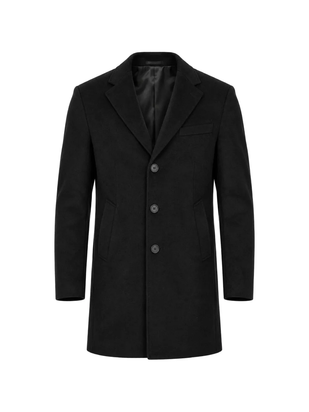 Single-Breasted Notched-Lapels Coat by meggy