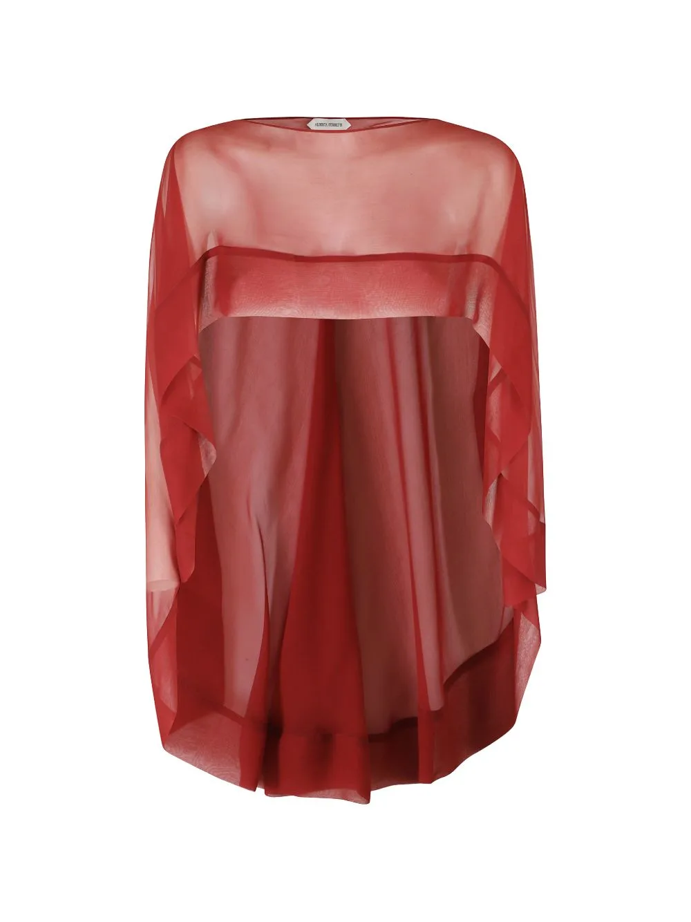 Sheer Draped Shawl by Alberta Ferretti