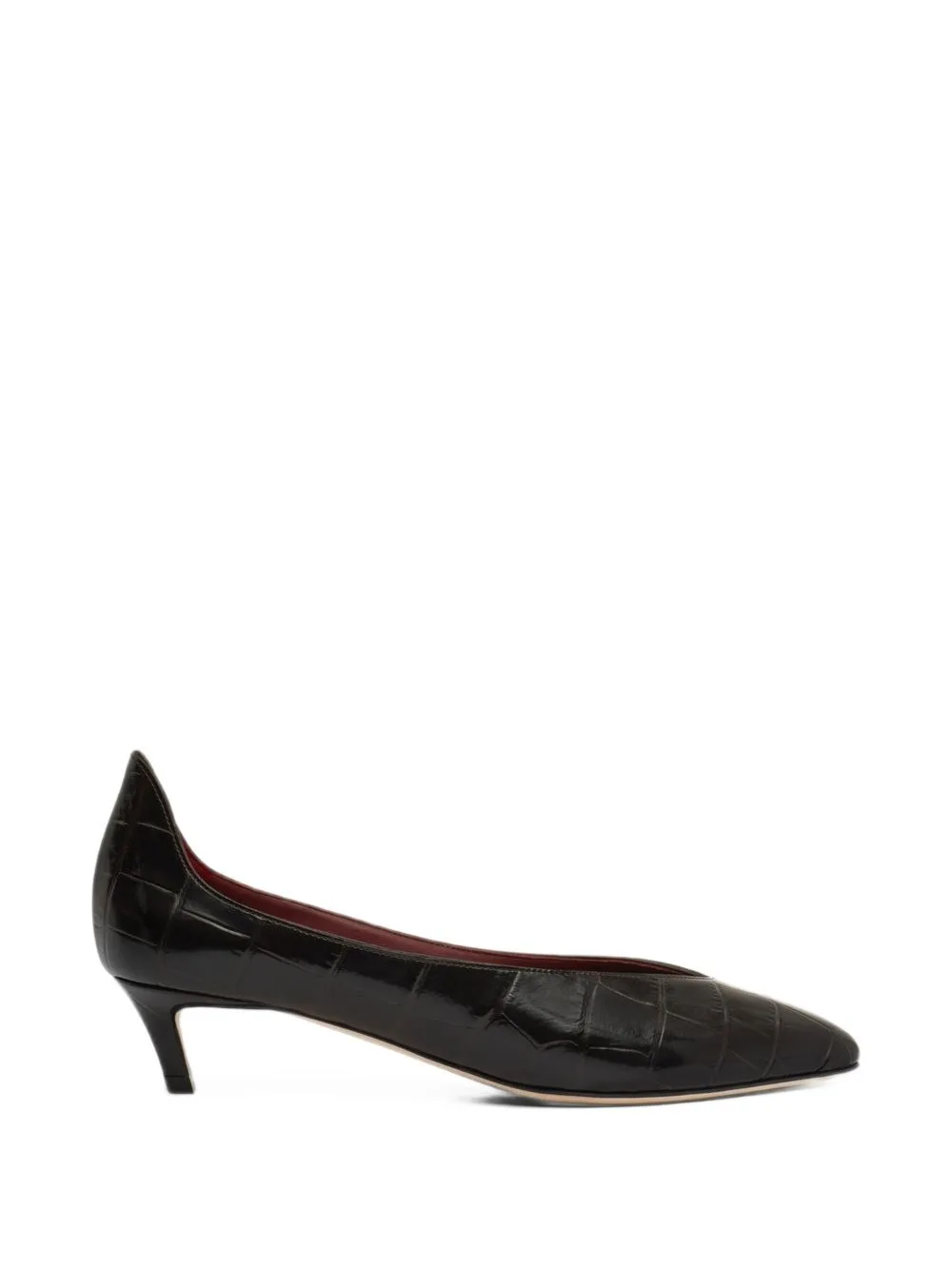 Croc-Effect Leather Pumps by Magda Butrym