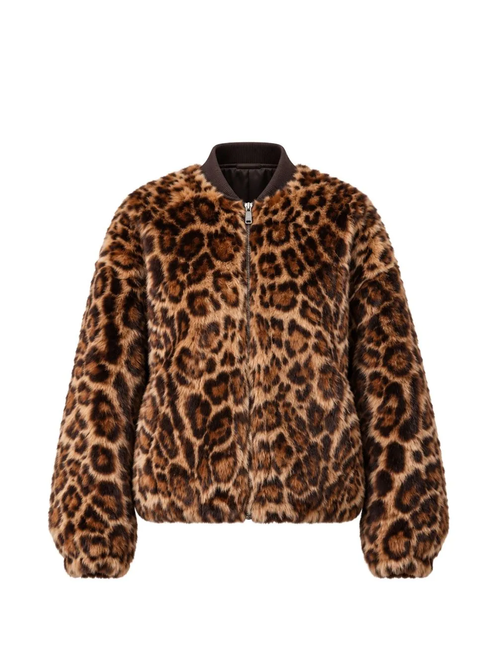 Violet Leopard-Print Shearling Jacket by Arma