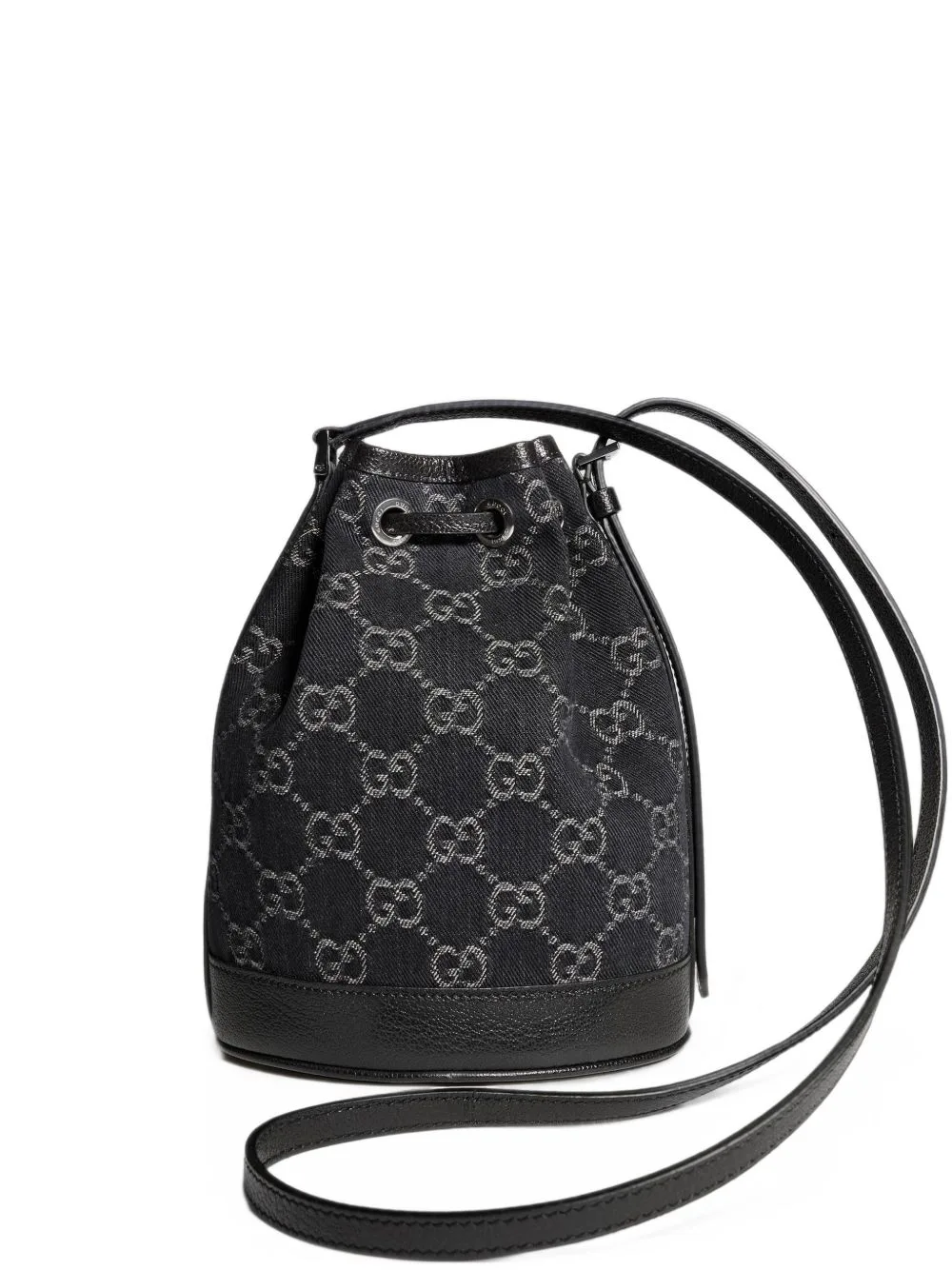 Mini GG Supreme Drawstring Bucket Bag by Gucci