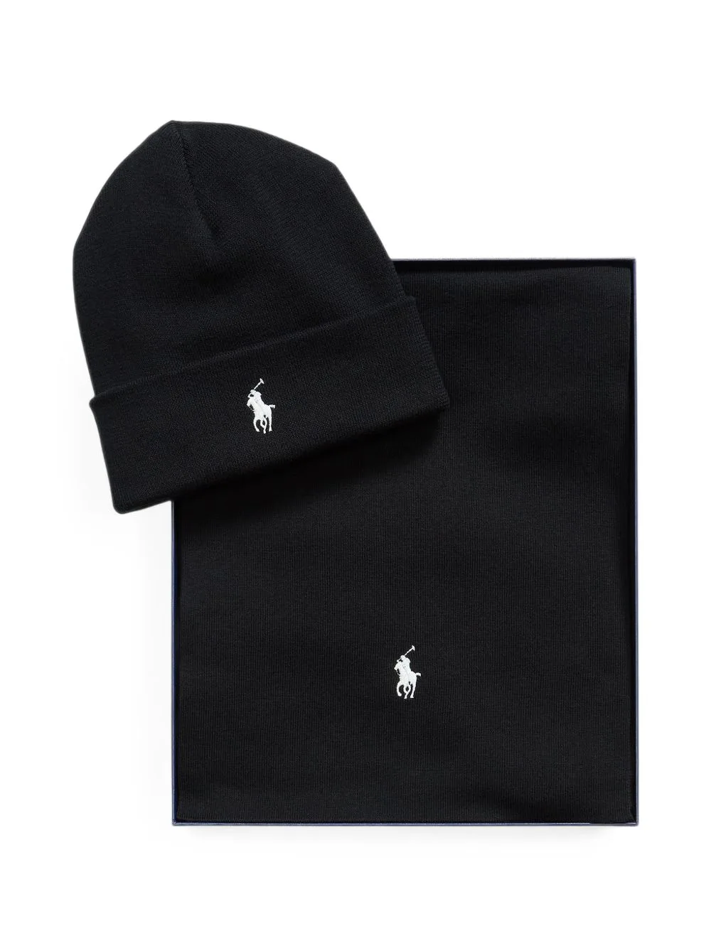 Rib-Knit Cotton Beanie & Scarf Gift Set by Polo Ralph Lauren