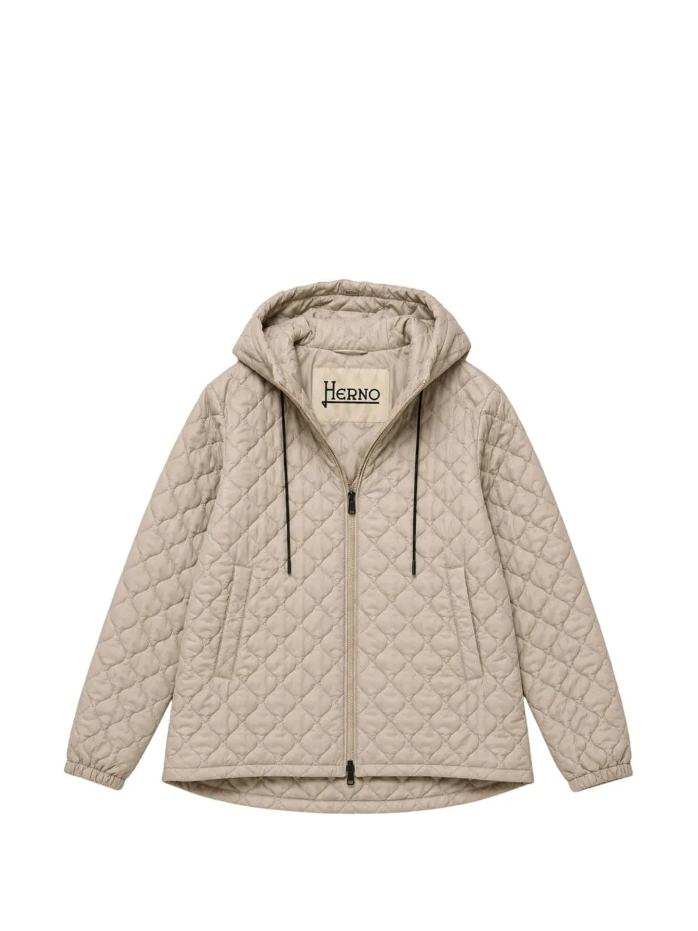 Hooded Quilted Coat by Herno