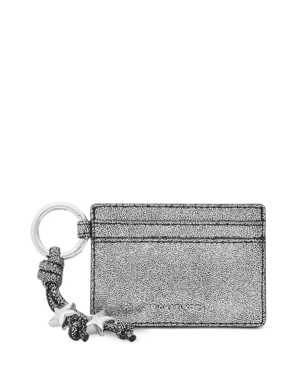 Jet Set Metallic-Leather Card Case with Charms by Michael Michael Kors