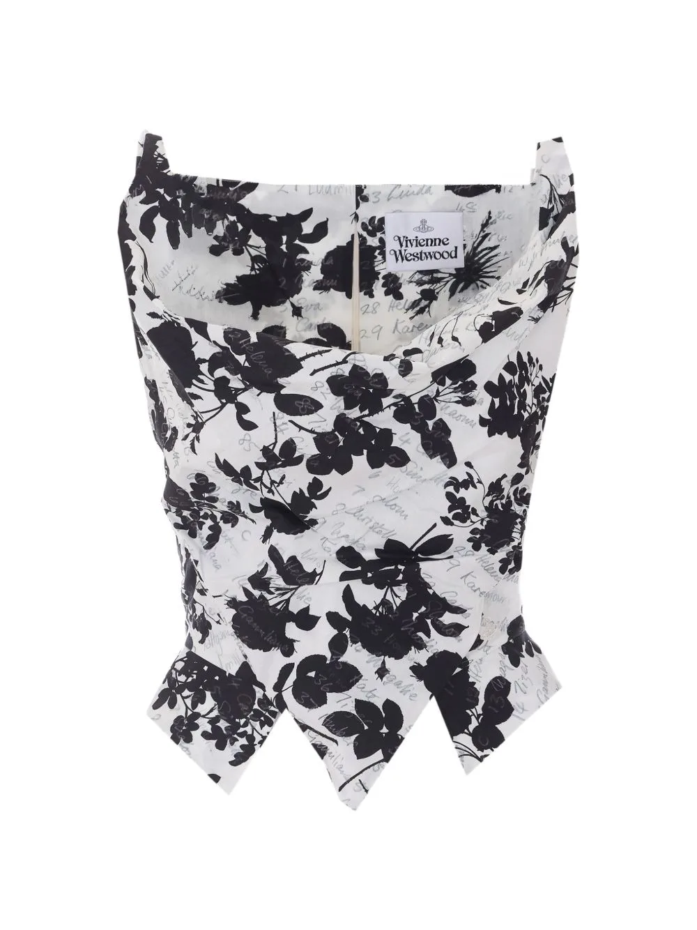 Floral-Print Asymmetrical Top by Vivienne Westwood