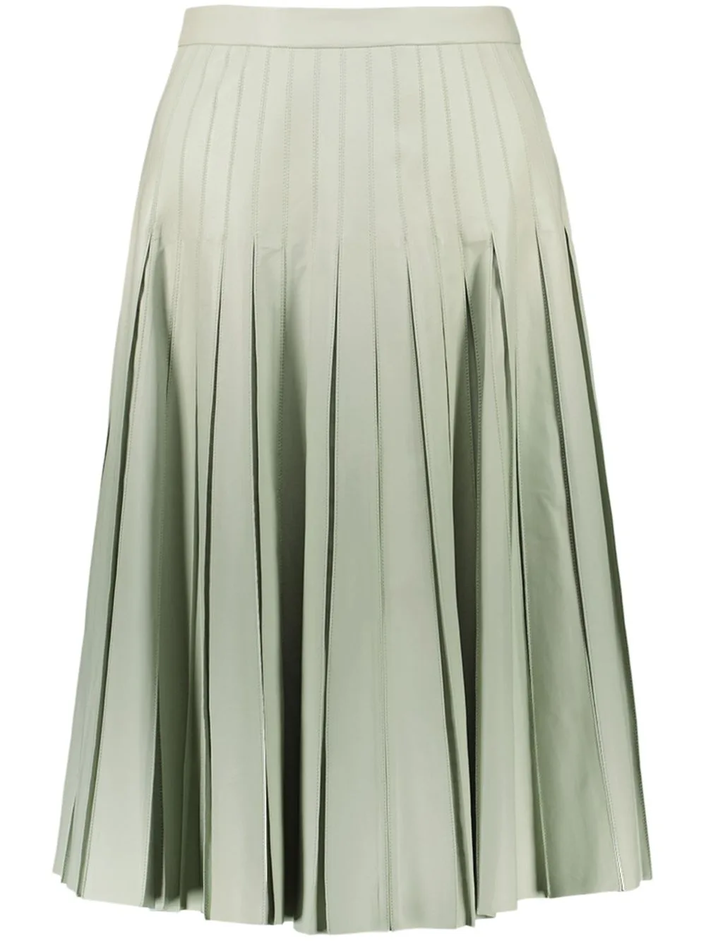 Lambskin Pleated Skirt