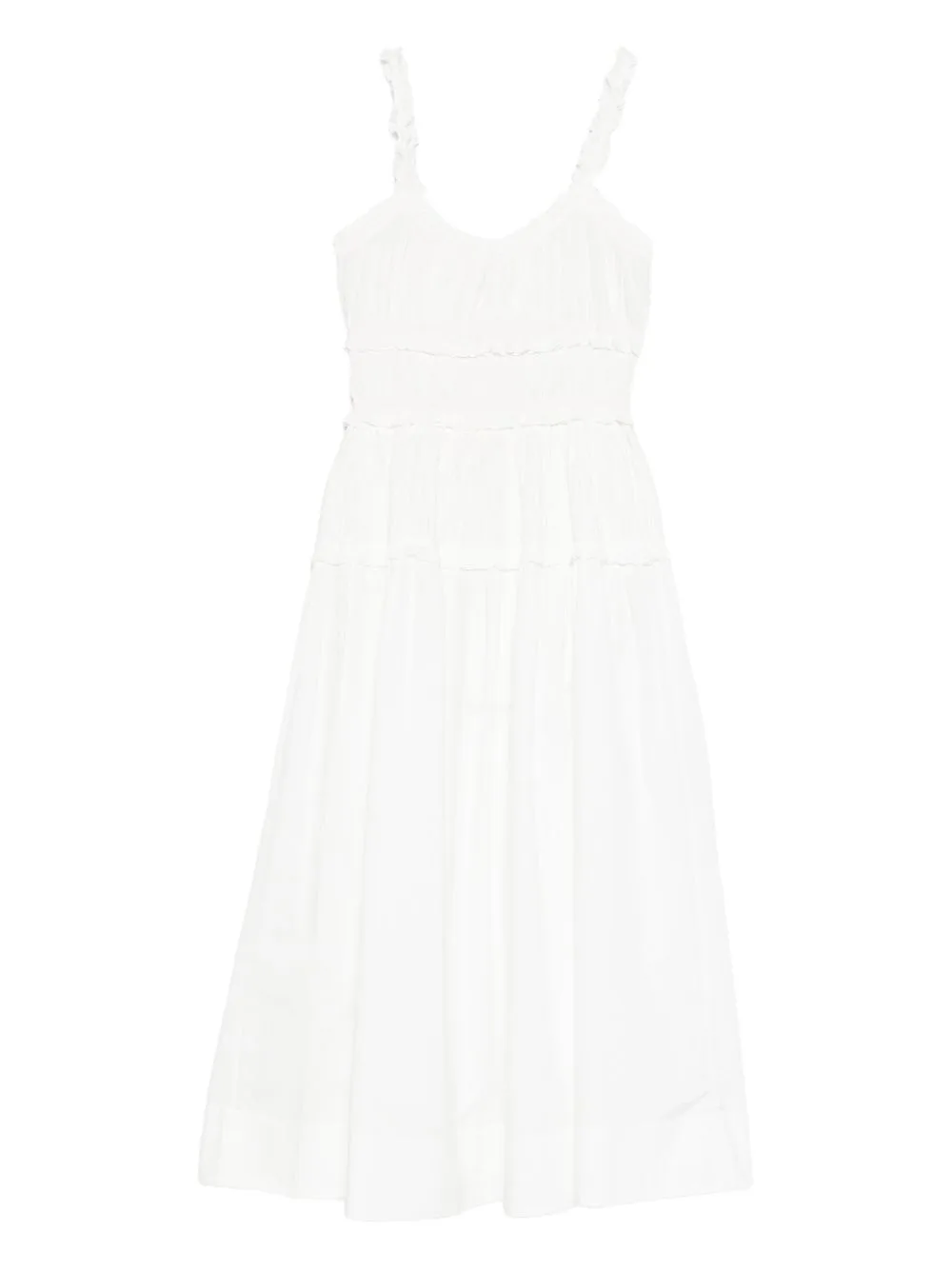 Marianne Scoop-Neck Midi Dress by DÔEN