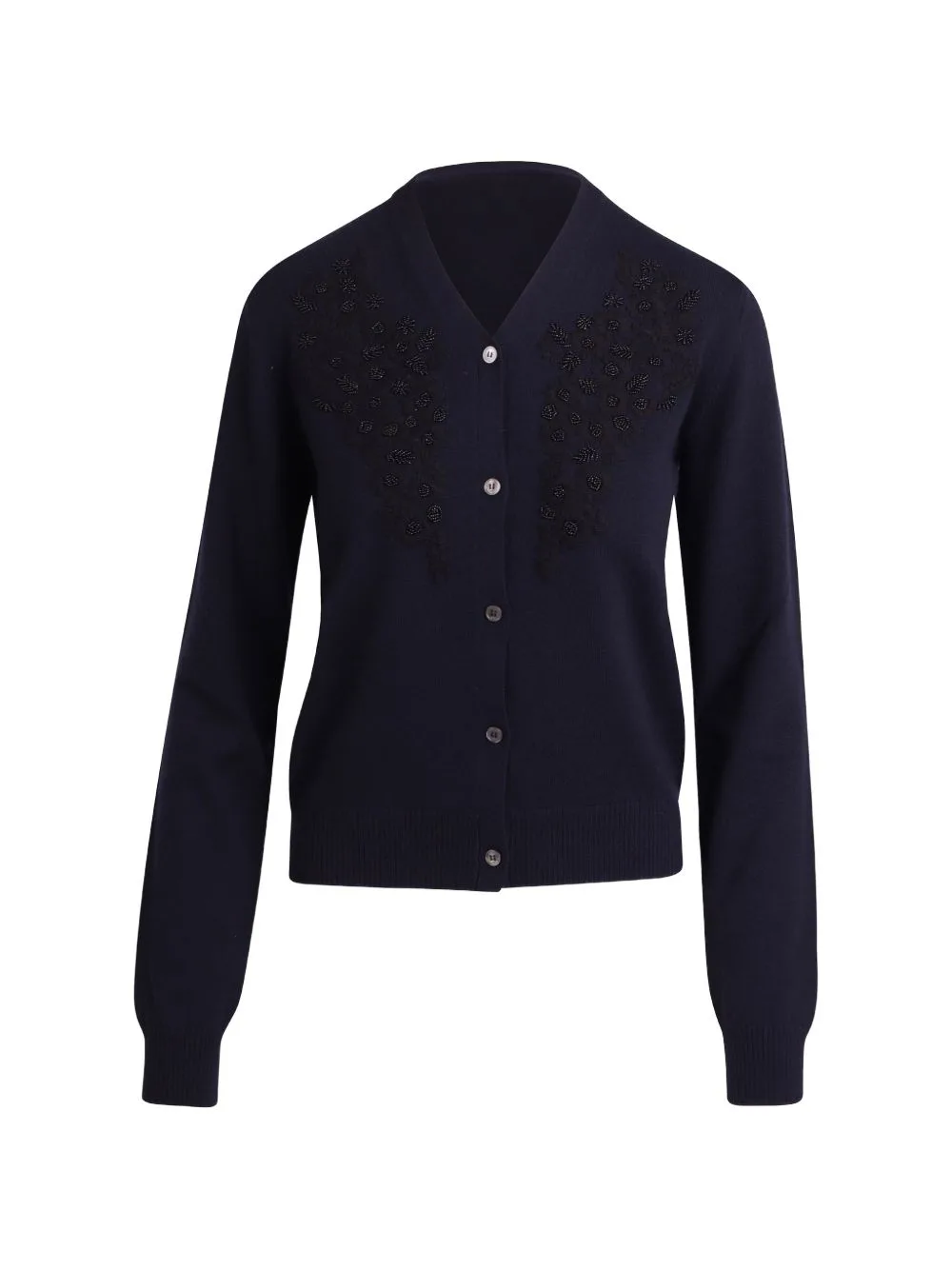Bead-Embellished V-Neck Cardigan by N°21