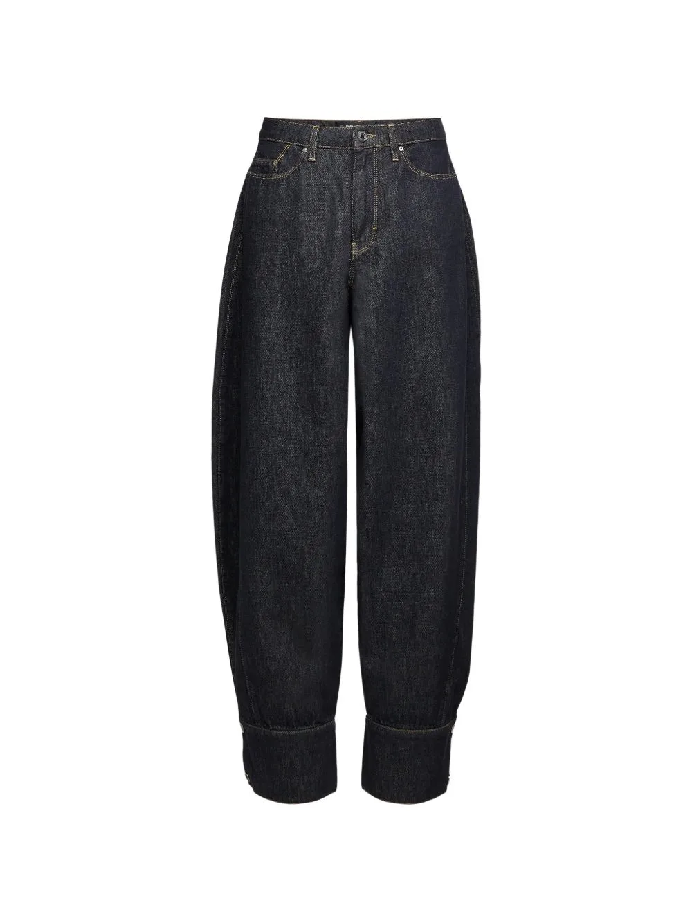 Cuff-Detail Wide-Leg Jeans by Karl Lagerfeld