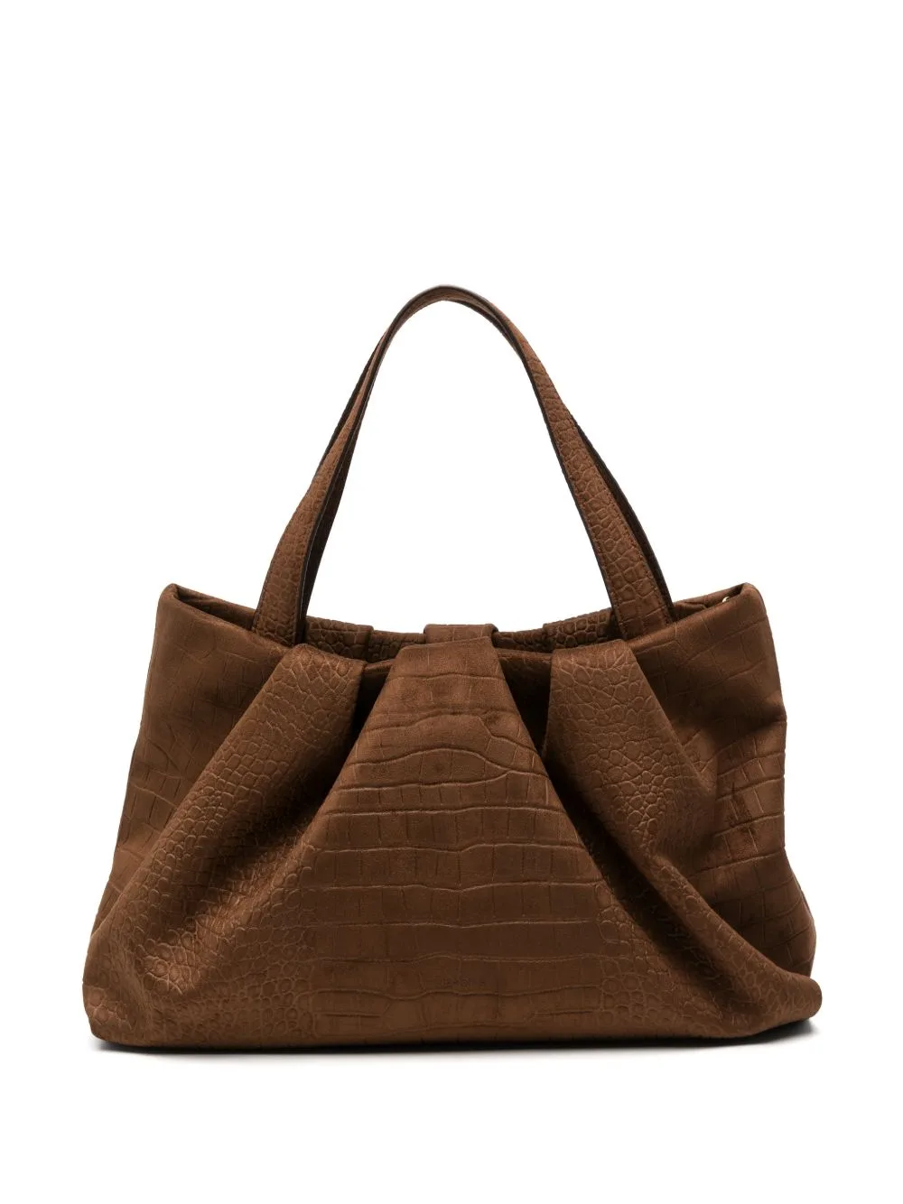 Athena Croc-Effect Shoulder Bag by Themoirè