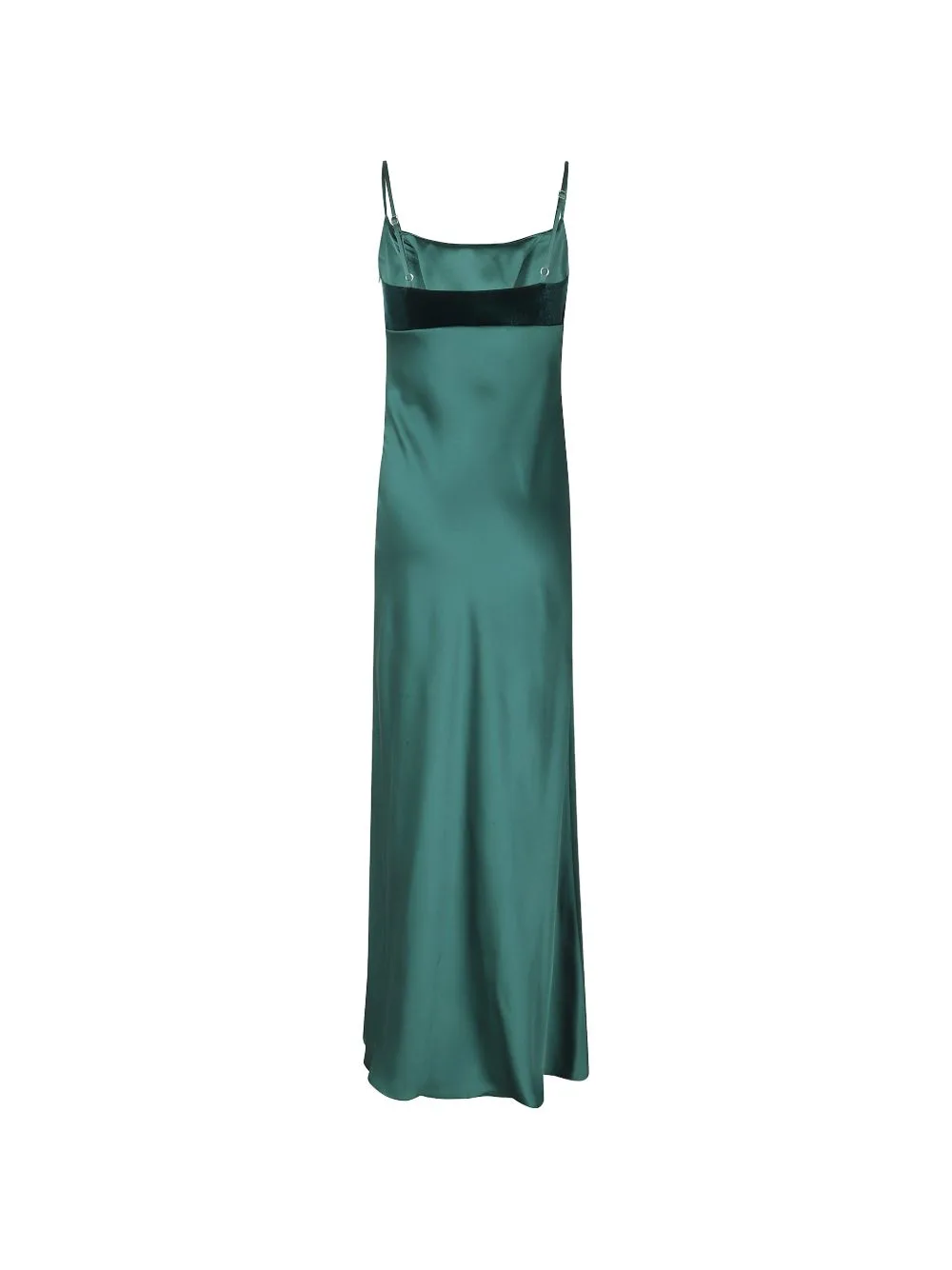 Velvet-Panel Satin Maxi Dress by ALESSANDRO LEGORA