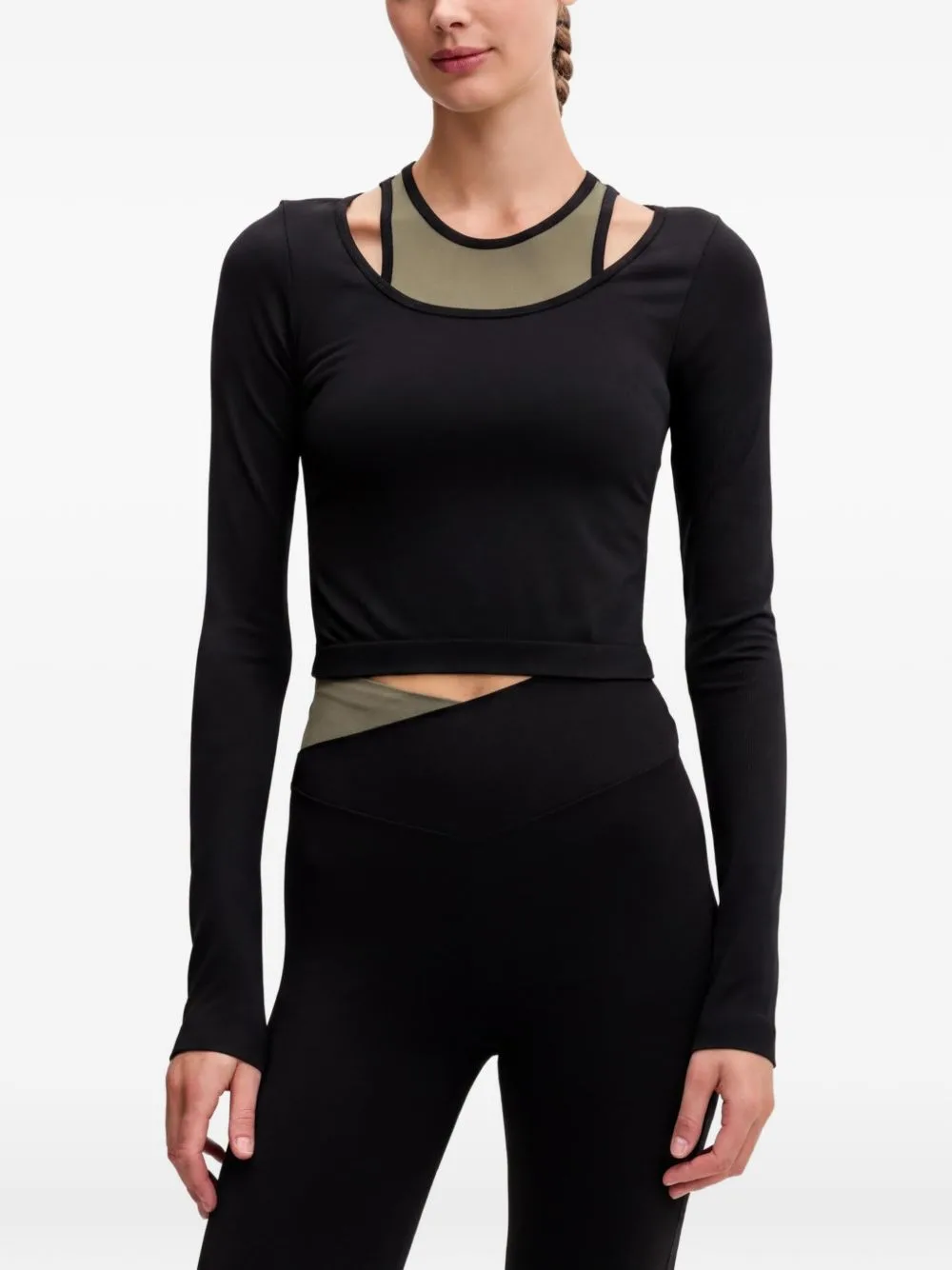 Sutton Long-Sleeve Crop Top by P.E Nation
