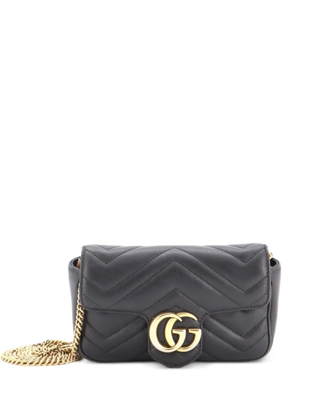 GG Marmont Flap Bag Matelasse Leather Super Mini Crossbody Bag by Gucci Pre-Owned
