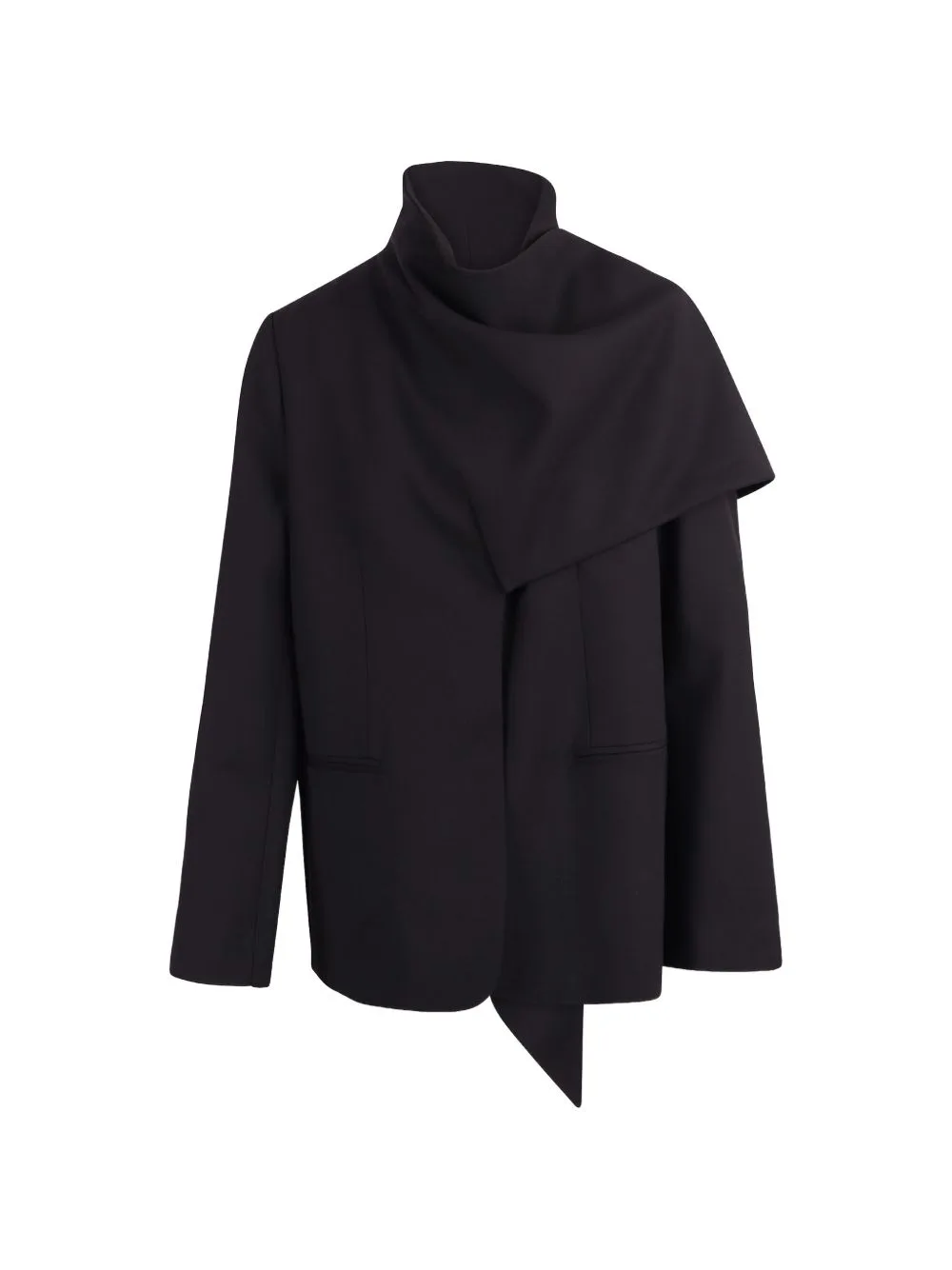 Draped Asymmetric Jacket by Sea