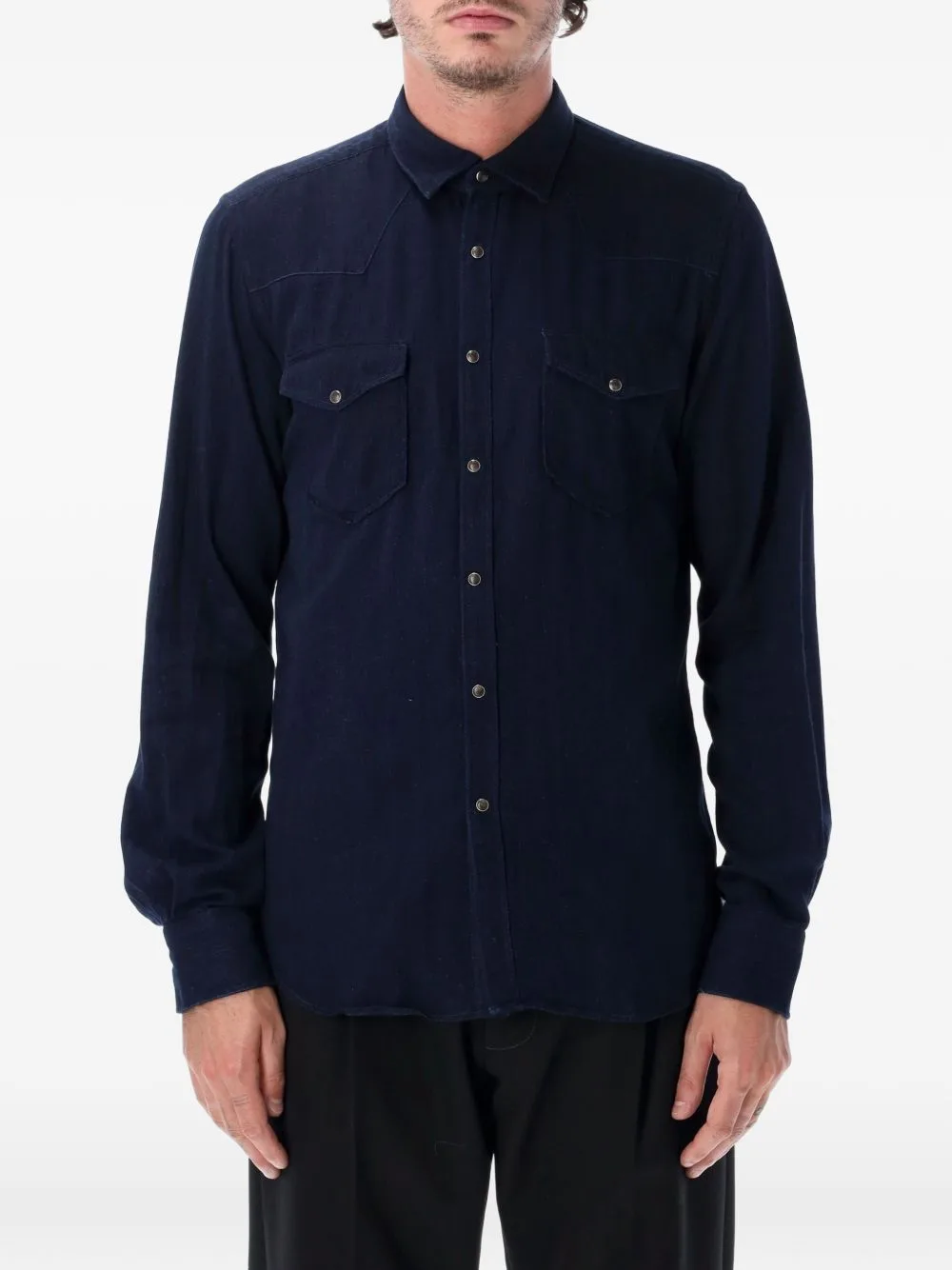 Western-Yoke Pocket-Detail Shirt by Xacus