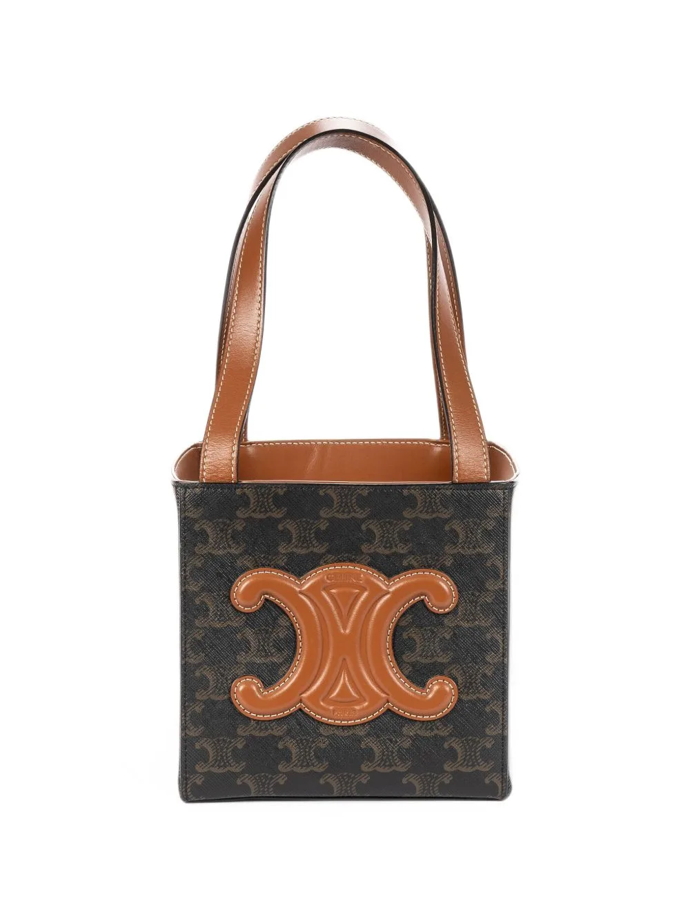 Cube Cuir Triomphe Mini Bag by Celine Pre-Owned