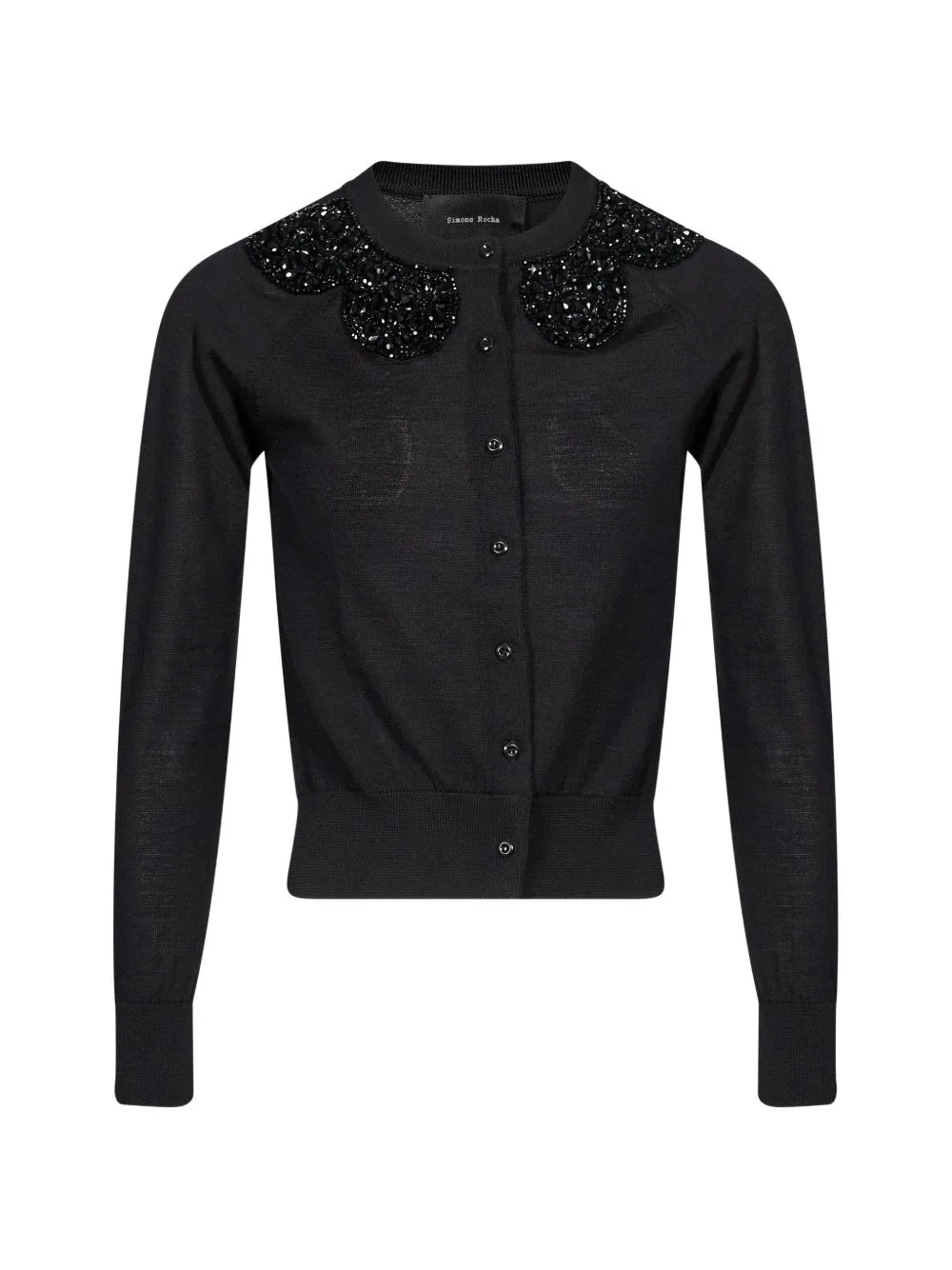 Turbo Bead-Embellished Scalloped Cardigan by Simone Rocha