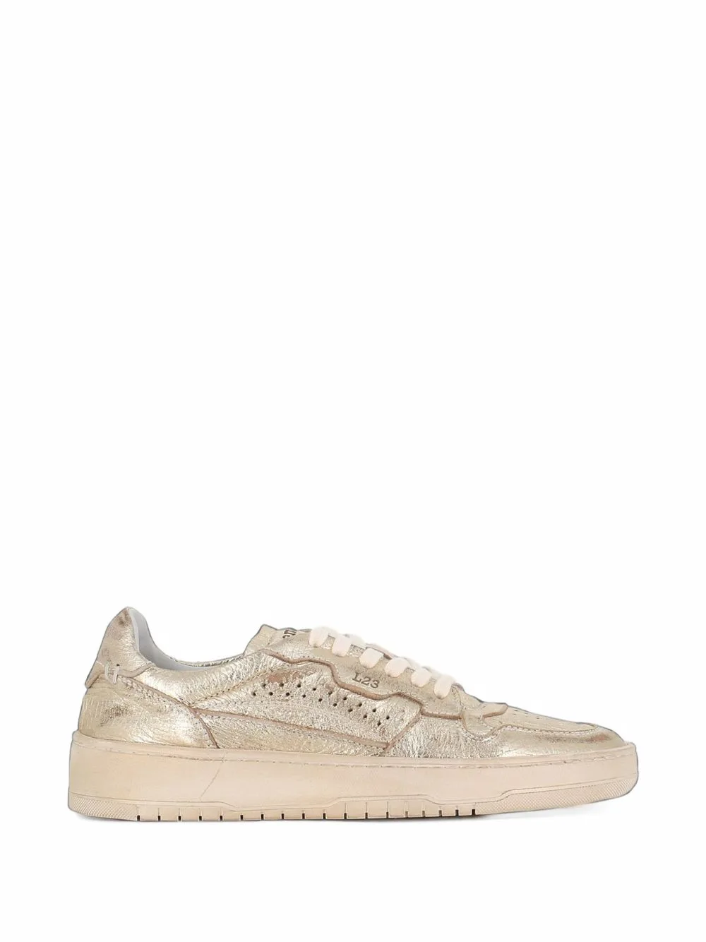 Metallic Leather Sneakers by LEMARGO