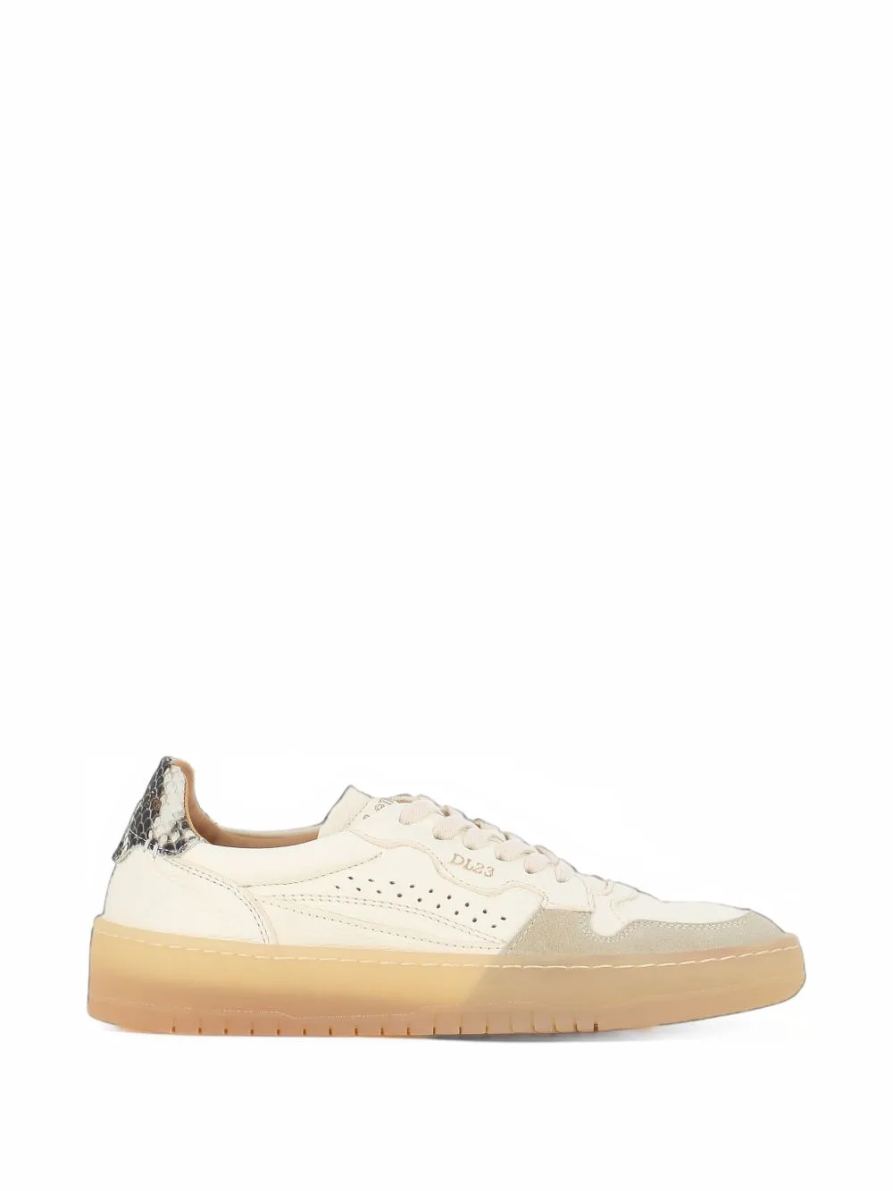 Snakeskin-Effect Panelled Sneakers by LEMARGO