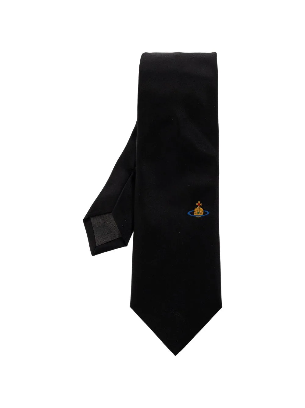 Orb Embroidered Silk Tie by Vivienne Westwood