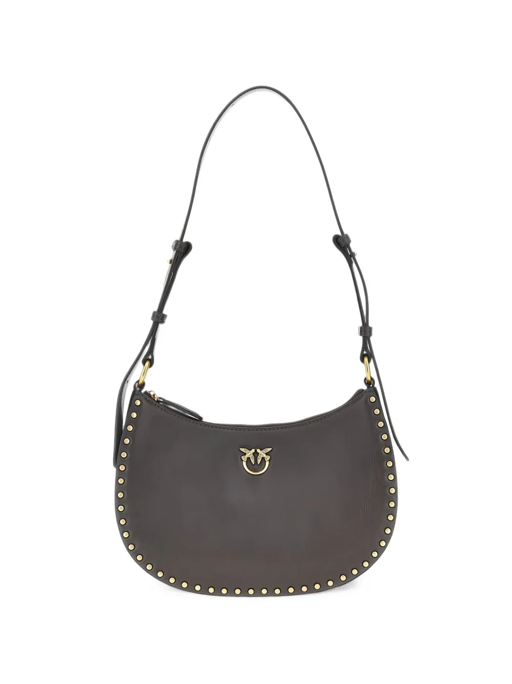 Mini Half Moon Stud-Embellished Shoulder Bag by PINKO
