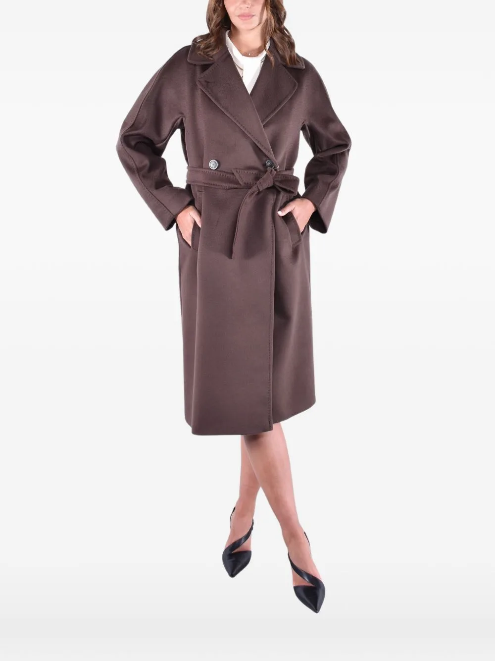 Belted Kimono-Sleeve Coat by Weekend Max Mara