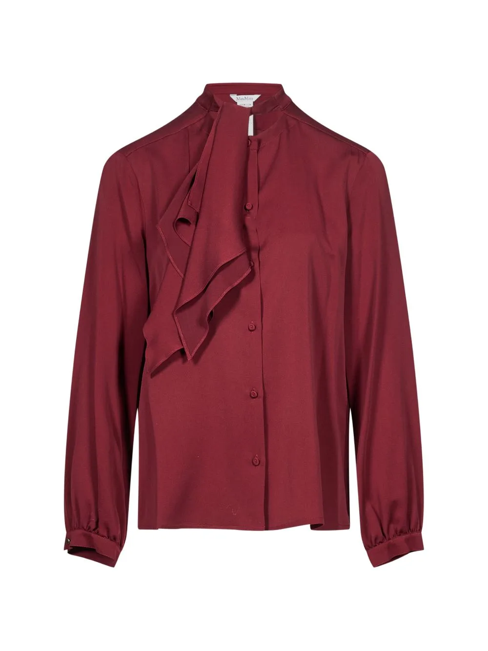 Ruffled Silk Charmeuse Shirt by Max Mara