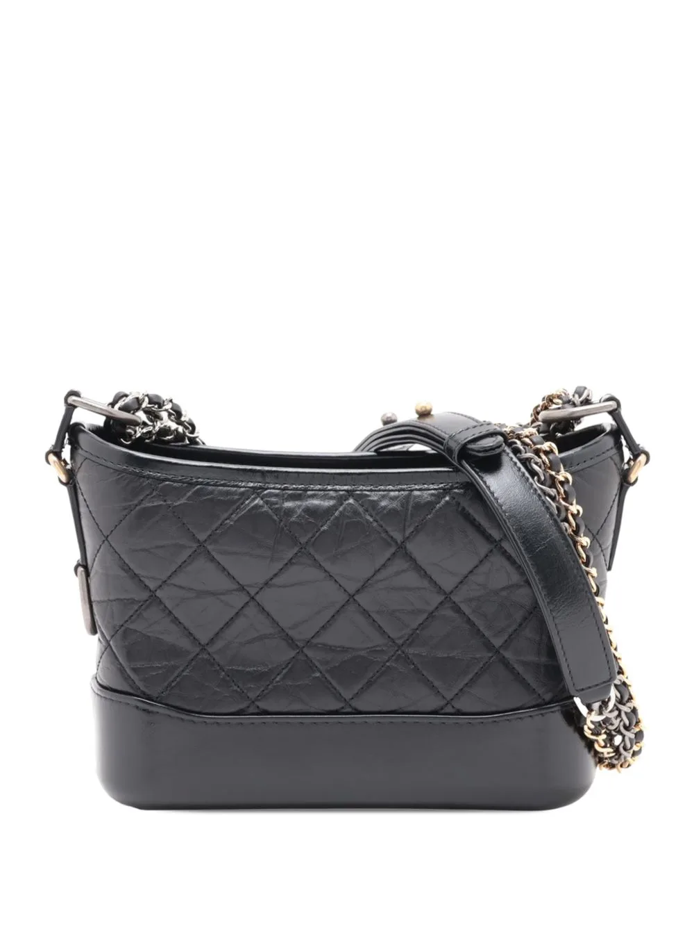 2019 Medium Aged Calfskin Gabrielle Crossbody Bag by CHANEL Pre-Owned