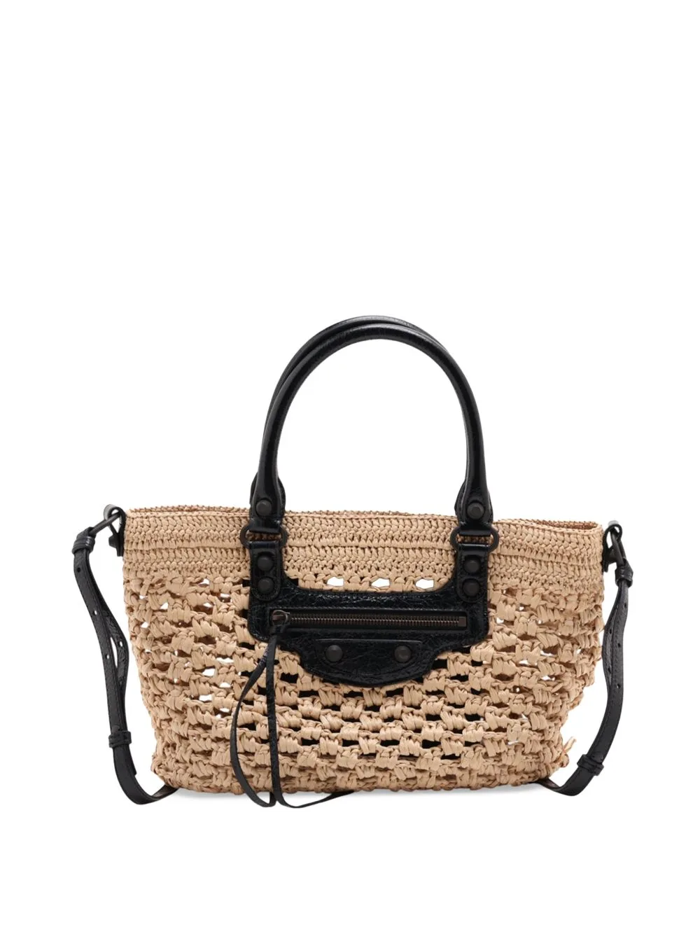 2021-2026 Raffia Le City Satchel by Balenciaga Pre-Owned