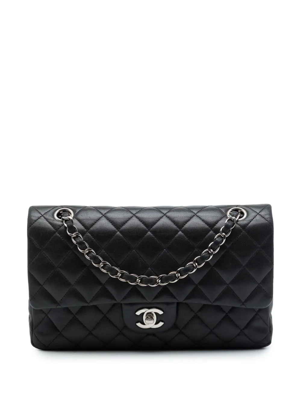 2011 Medium Classic Lambskin Double Flap Shoulder Bag by CHANEL Pre-Owned